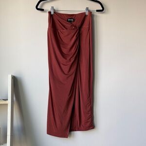Express Terracotta Pencil Skirt